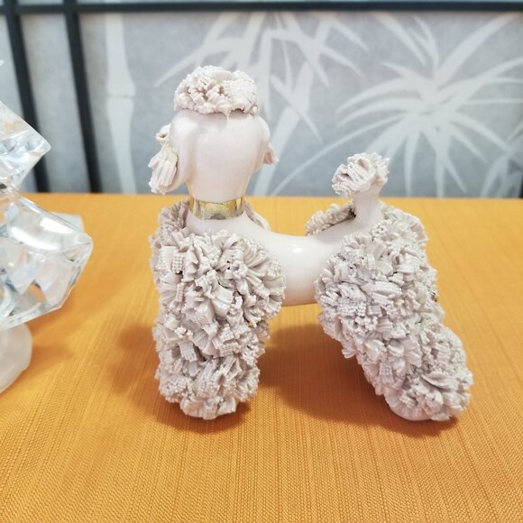 50’s Lefton Pink Gold 4.7” Porcelain Spaghetti Poodle - Picture 3 of 4